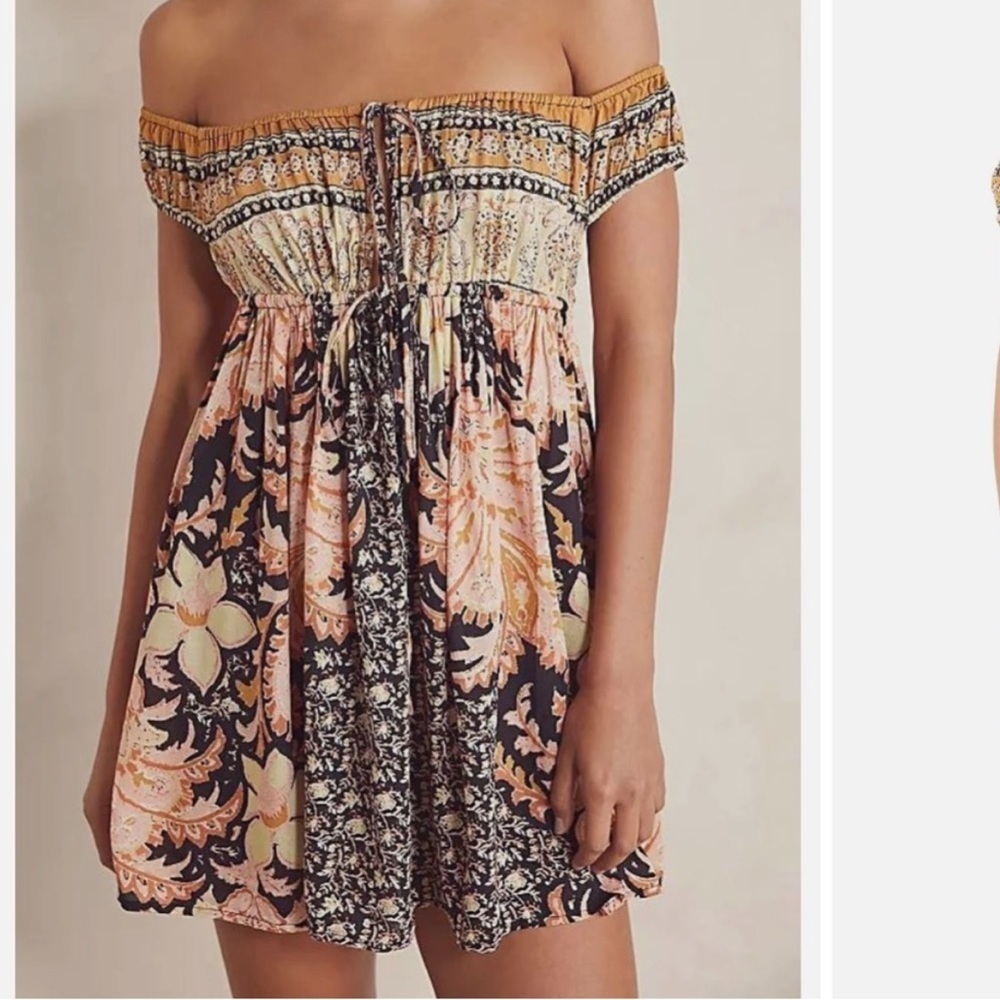 Free People Bali Mariposa Dress In Black Combo